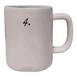 🎉FREE🎉 With any Rae Dunn Purchase Number Four (4.) Mug